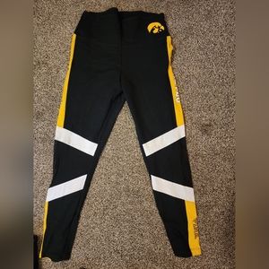Pink Victoria's Secret leggings iowa hawkeye large